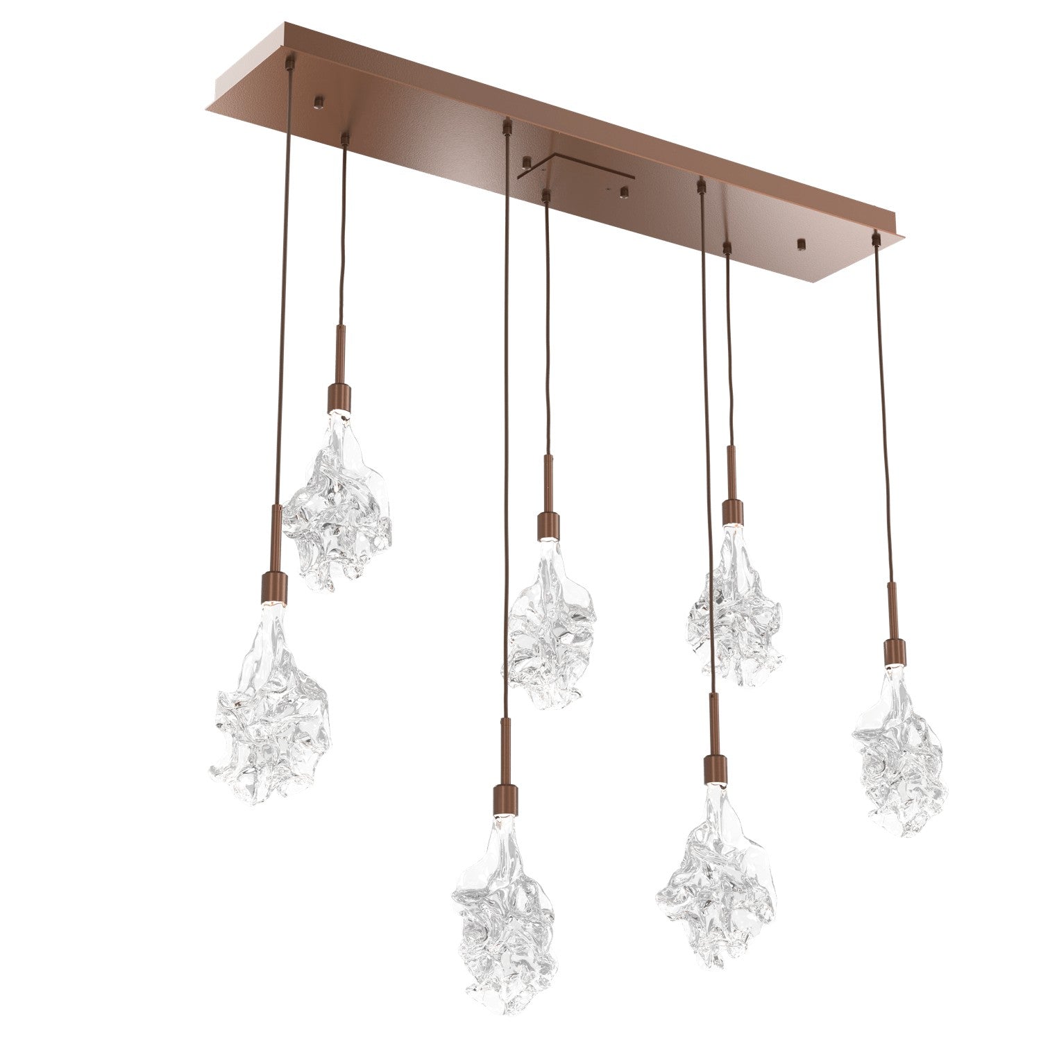 Hammerton Studio - PLB0059-07-BB-BC-C01-L1 - LED Linear Pendant - Blossom - Burnished Bronze