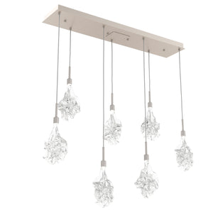 Hammerton Studio - PLB0059-07-BS-BC-C01-L3 - LED Linear Pendant - Blossom - Beige Silver