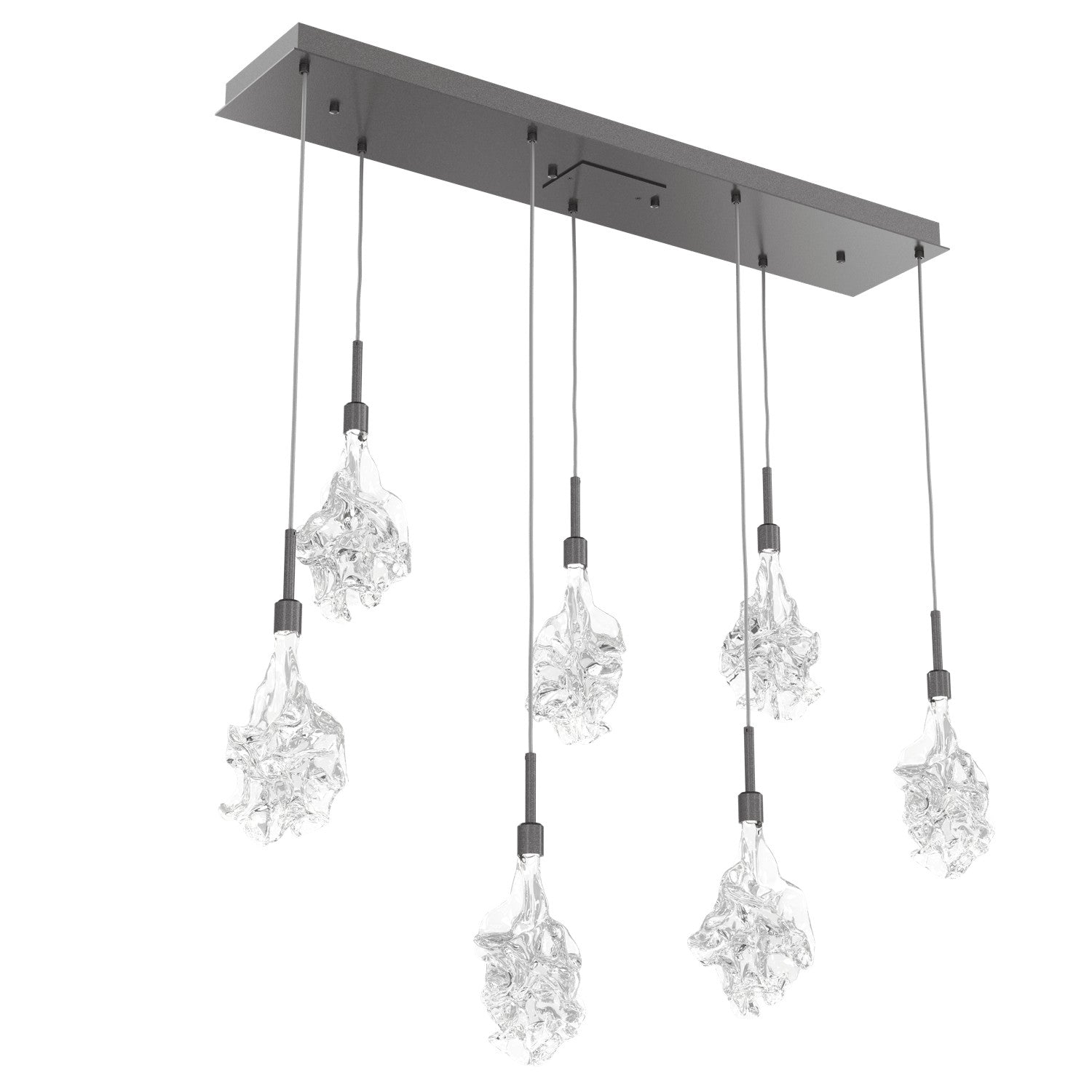 Hammerton Studio - PLB0059-07-GP-BC-C01-L1 - LED Linear Pendant - Blossom - Graphite