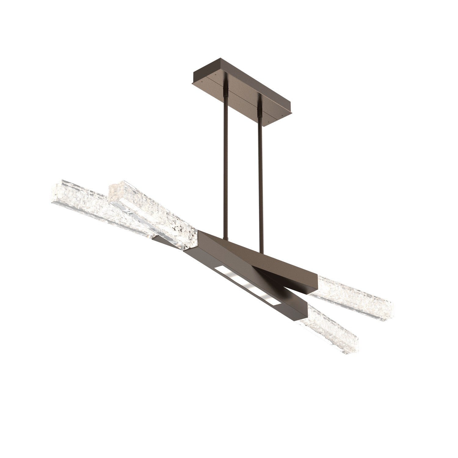 Hammerton Studio - PLB0060-50-FB-GC-001-L3 - LED Linear Suspension - Axis - Flat Bronze