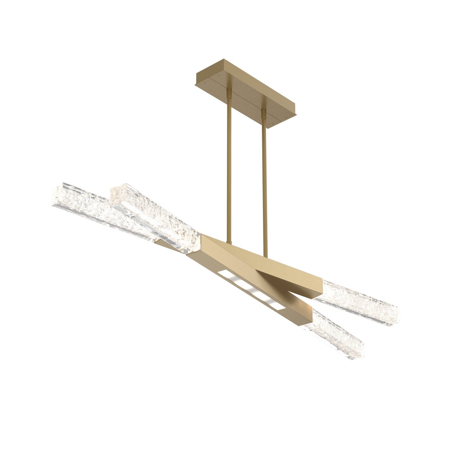 Hammerton Studio - PLB0060-50-GB-GC-001-L3 - LED Linear Suspension - Axis - Gilded Brass