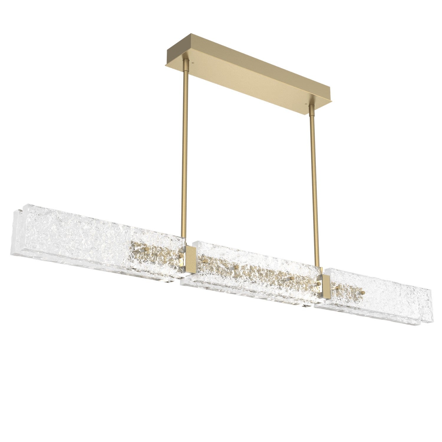 Hammerton Studio - PLB0061-50-GB-GC-001-L3 - LED Chandelier - Glacier - Gilded Brass