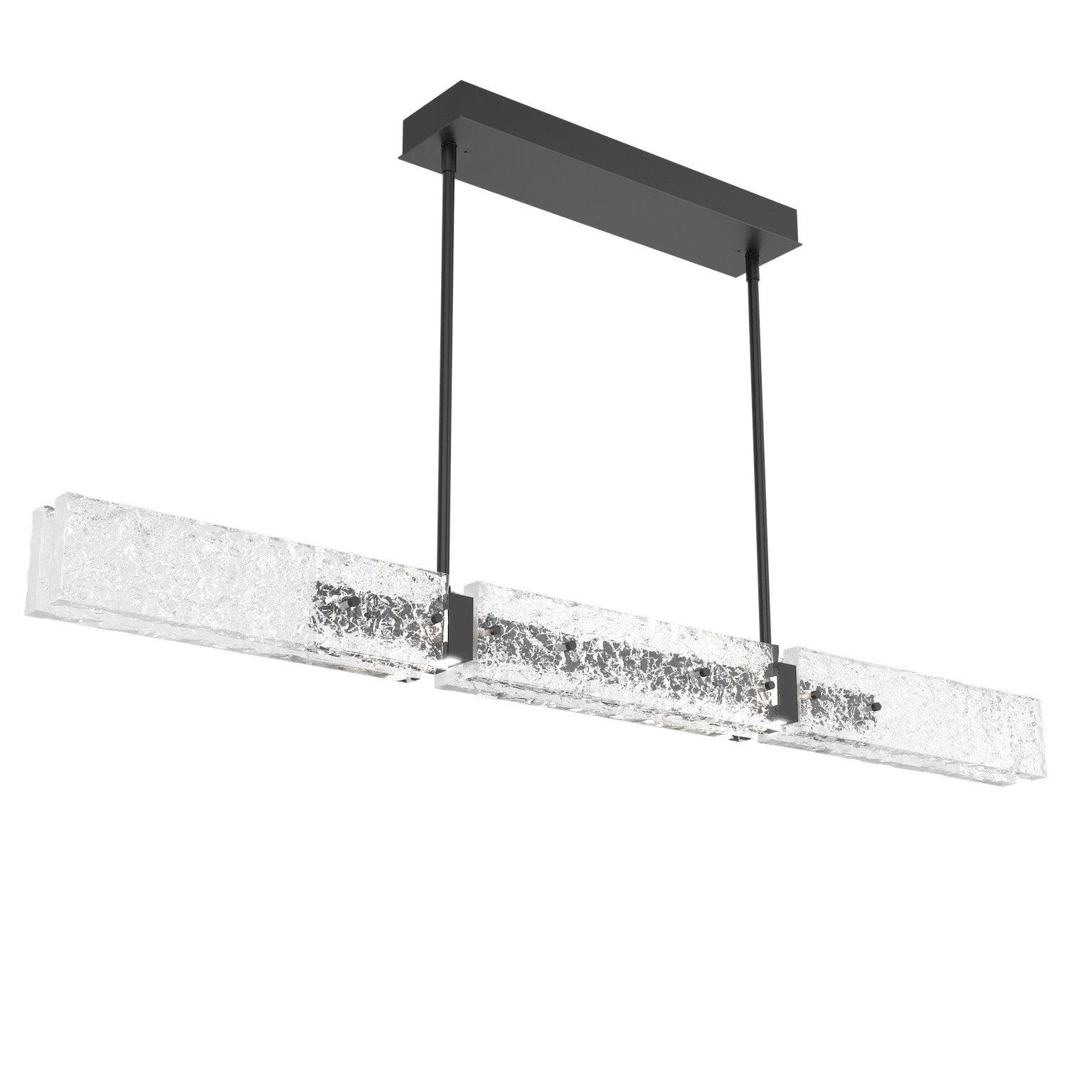 Hammerton Studio - PLB0061-50-MB-GC-001-L3 - LED Chandelier - Glacier - Matte Black