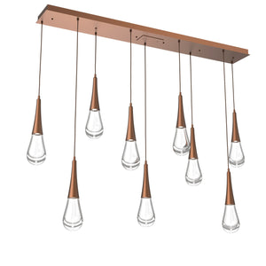 Hammerton Studio - PLB0078-09-BB-C-C01-L1 - LED Linear - Raindrop - Burnished Bronze