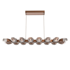 Hammerton Studio - PLB0079-48-BB-PC-CA1-L3 - LED Linear Suspension - Pebble - Burnished Bronze