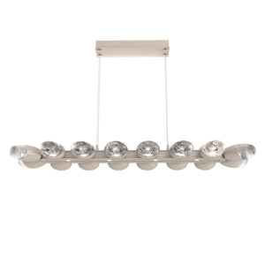 Hammerton Studio - PLB0079-48-BS-PC-CA1-L3 - LED Linear Suspension - Pebble - Beige Silver