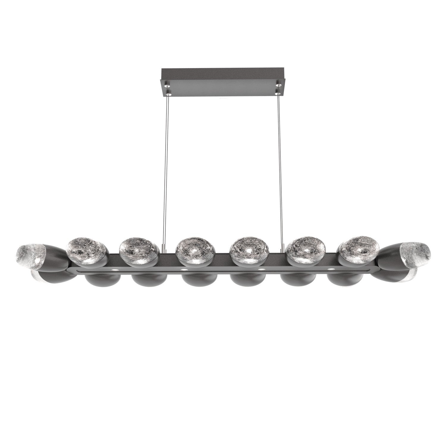 Hammerton Studio - PLB0079-48-GP-PC-CA1-L3 - LED Linear Suspension - Pebble - Graphite