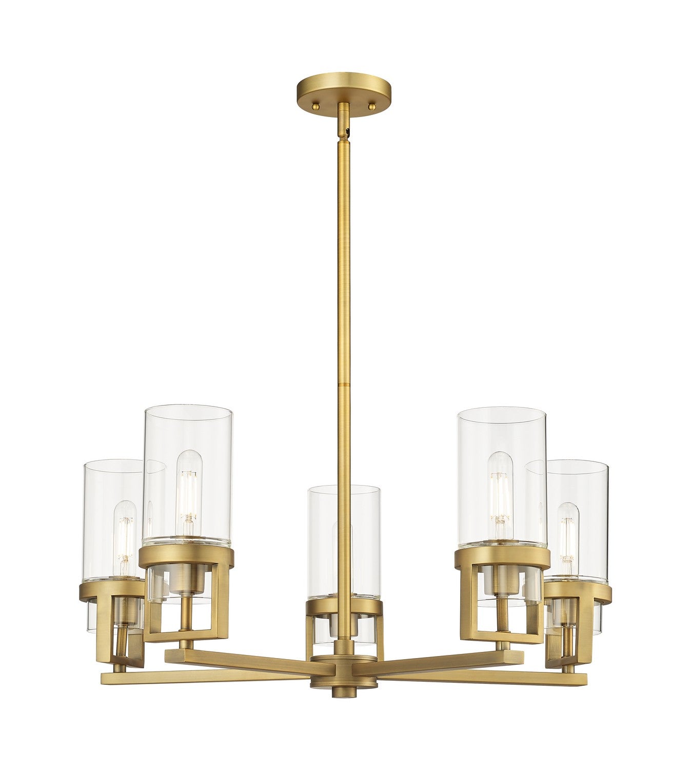 Innovations - 426-5CR-BB-G426-8CL - LED Chandelier - Downtown Urban - Brushed Brass