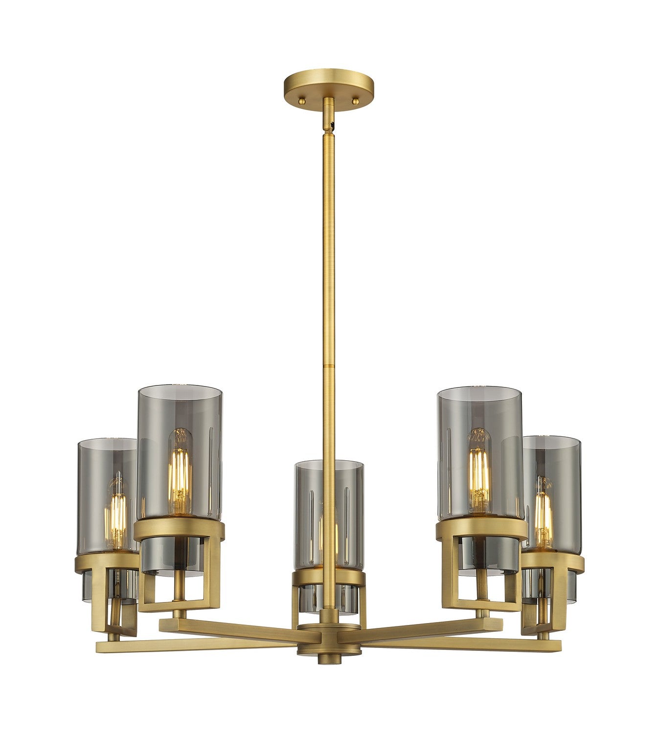 Innovations - 426-5CR-BB-G426-8SM - LED Chandelier - Downtown Urban - Brushed Brass