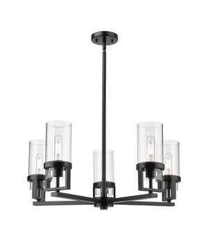 Innovations - 426-5CR-BK-G426-8CL - LED Chandelier - Downtown Urban - Matte Black