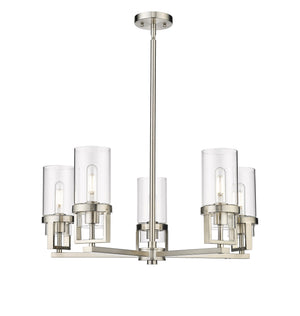 Innovations - 426-5CR-SN-G426-8CL - LED Chandelier - Downtown Urban - Satin Nickel