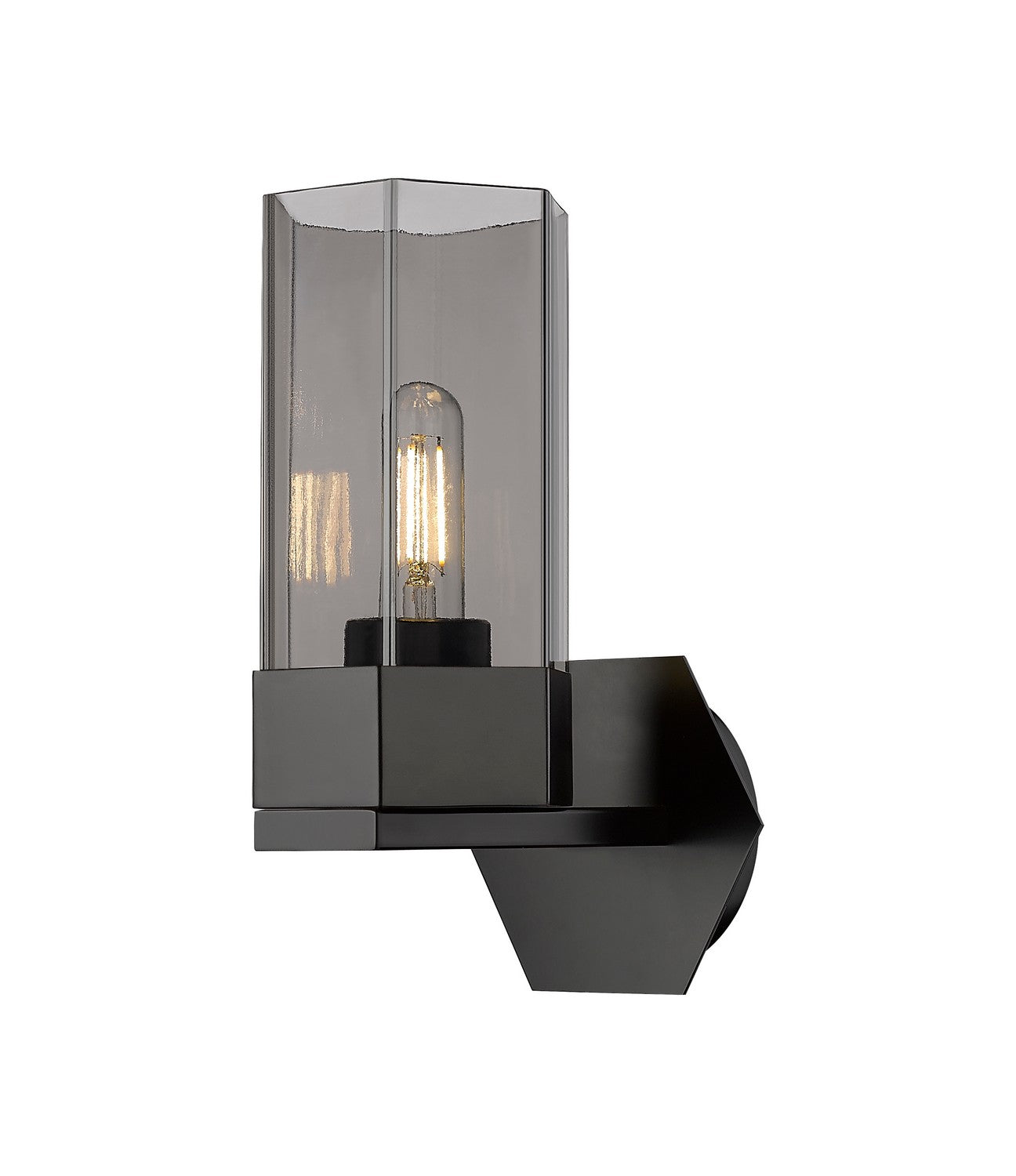 Innovations - 427-1W-BK-G427-9SM - LED Wall Sconce - Downtown Urban - Matte Black