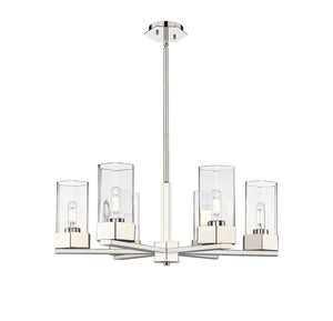 Innovations - 427-6CR-PN-G427-9CL - LED Chandelier - Downtown Urban - Polished Nickel