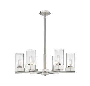 Innovations - 427-6CR-SN-G427-9CL - LED Chandelier - Downtown Urban - Satin Nickel