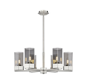 Innovations - 427-6CR-SN-G427-9SM - LED Chandelier - Downtown Urban - Satin Nickel