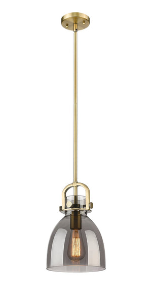 Innovations - 410-1SS-BB-G412-8SM - One Light Pendant - Downtown Urban - Brushed Brass