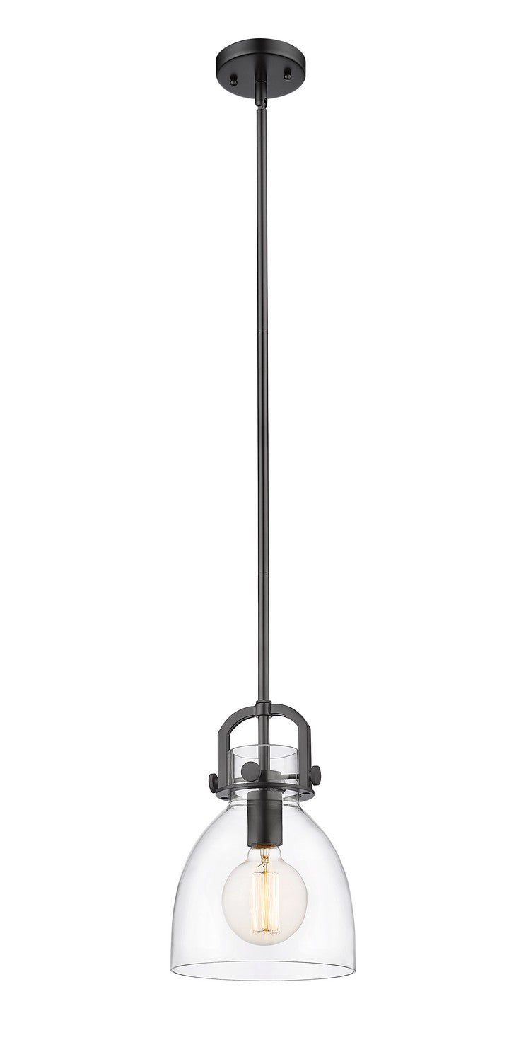 Innovations - 410-1SS-BK-G412-8CL - One Light Pendant - Downtown Urban - Matte Black