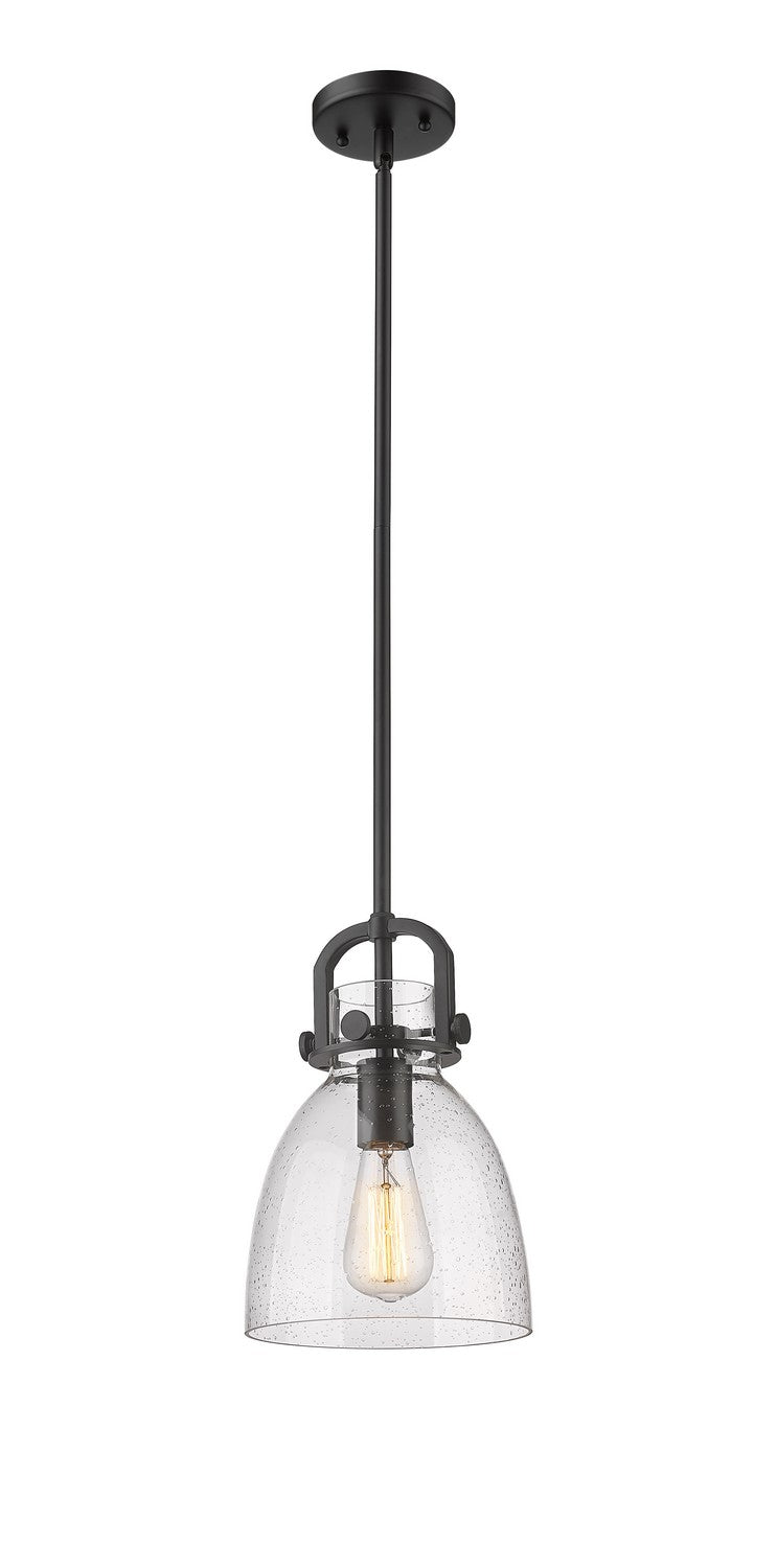 Innovations - 410-1SS-BK-G412-8SDY - One Light Pendant - Downtown Urban - Matte Black