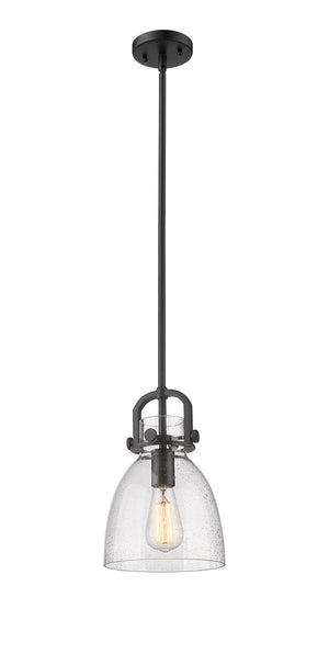 Innovations - 410-1SS-BK-G412-8SDY - One Light Pendant - Downtown Urban - Matte Black