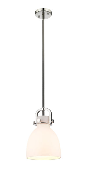 Innovations - 410-1SS-PN-G412-8WH - One Light Pendant - Downtown Urban - Polished Nickel