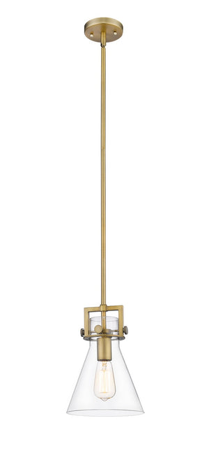 Innovations - 411-1SS-BB-G411-8CL - One Light Pendant - Downtown Urban - Brushed Brass