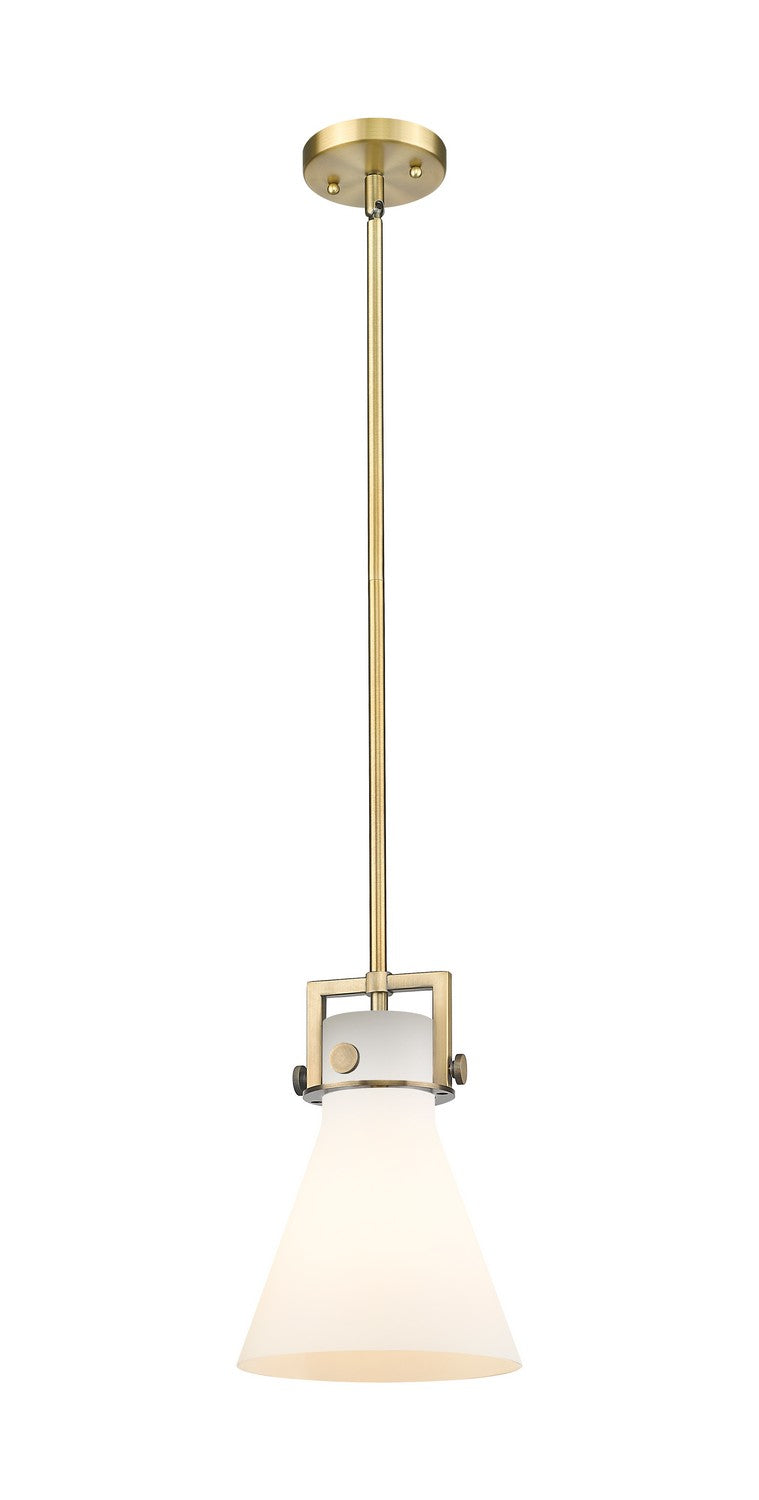 Innovations - 411-1SS-BB-G411-8WH - One Light Pendant - Downtown Urban - Brushed Brass