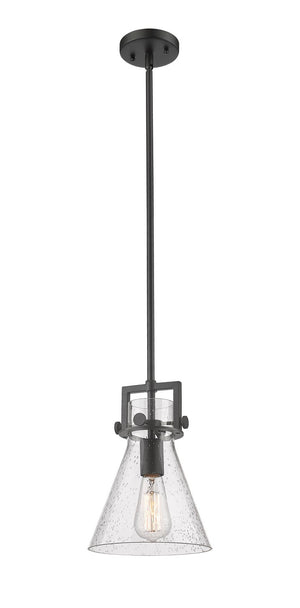 Innovations - 411-1SS-BK-G411-8SDY - One Light Pendant - Downtown Urban - Matte Black