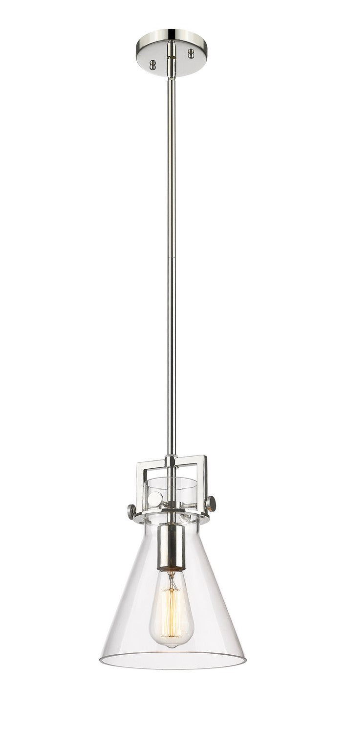 Innovations - 411-1SS-PN-G411-8CL - One Light Pendant - Downtown Urban - Polished Nickel