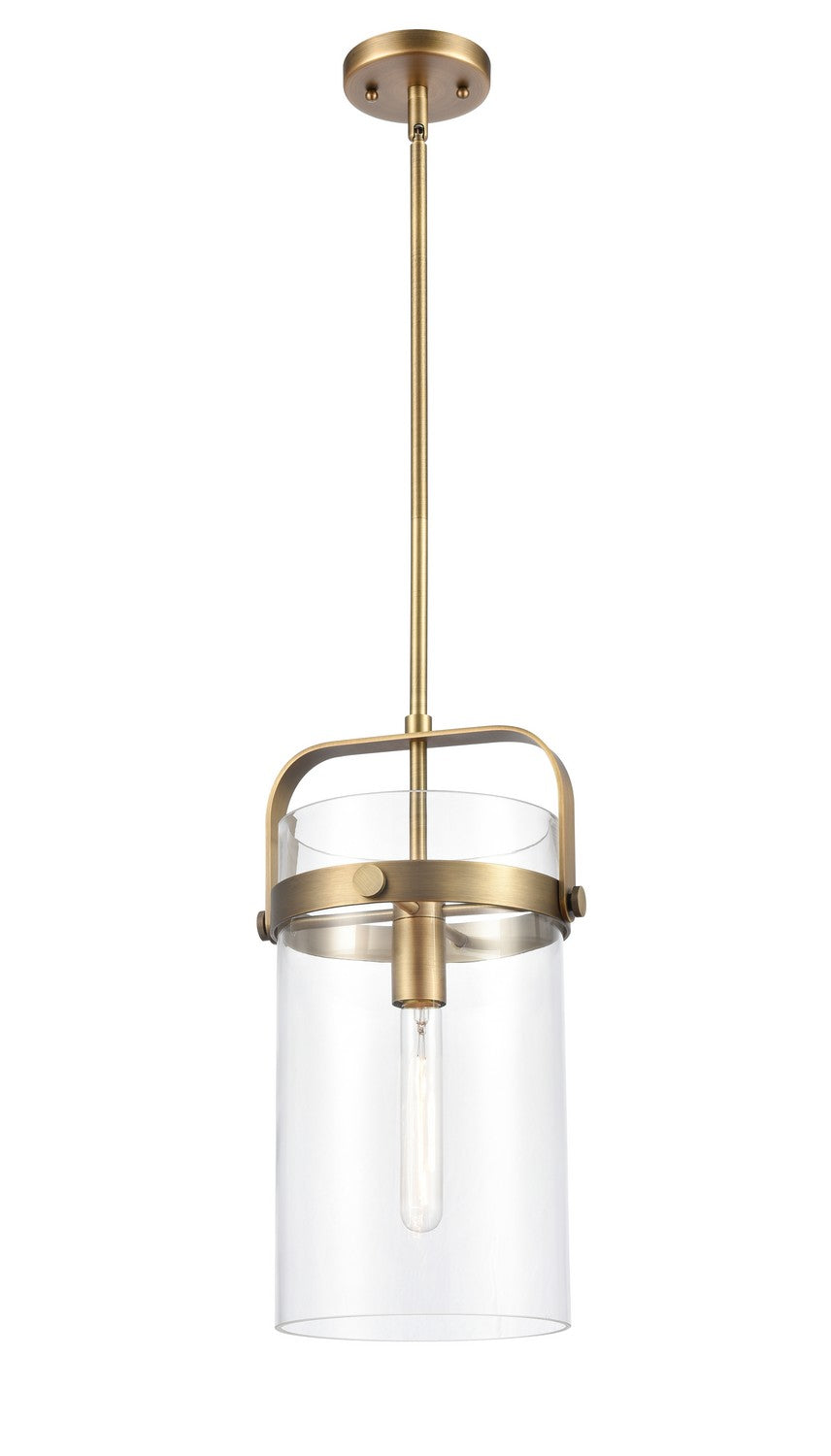 Innovations - 413-1SM-BB-G413-1S-8CL - LED Pendant - Downtown Urban - Brushed Brass