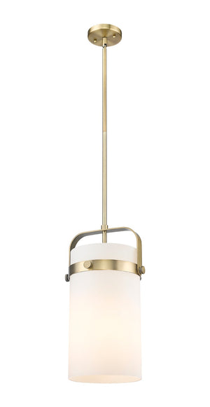 Innovations - 413-1SM-BB-G413-1S-8WH - LED Pendant - Downtown Urban - Brushed Brass