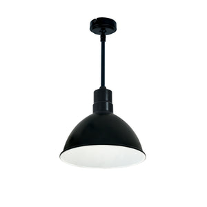 Nora Lighting - NRLM-10ST2030BWLE4/12 - Stem Mounted LED Shade - LED Rlm - Black Outer / White Inner