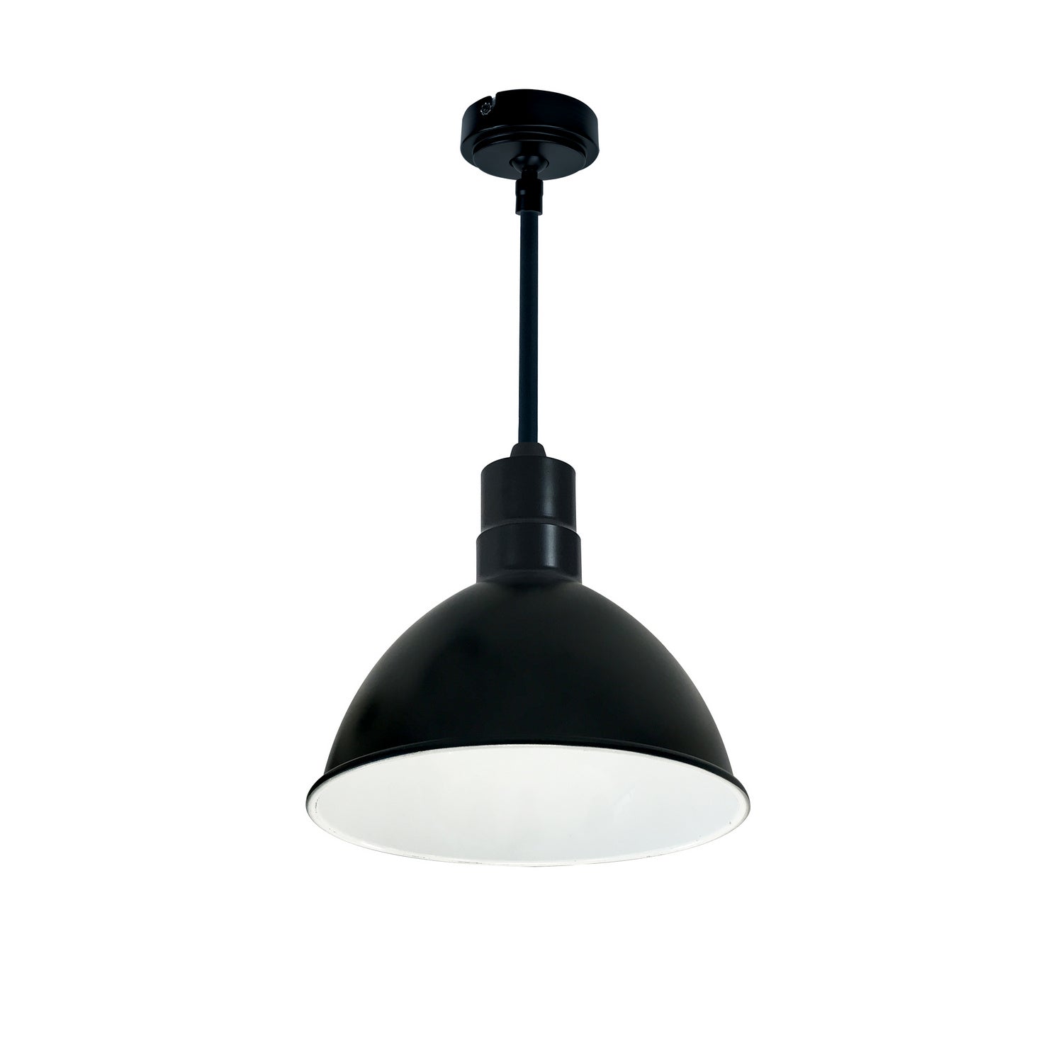 Nora Lighting - NRLM-10ST2030BWLE4/36 - Stem Mounted LED Shade - LED Rlm - Black Outer / White Inner