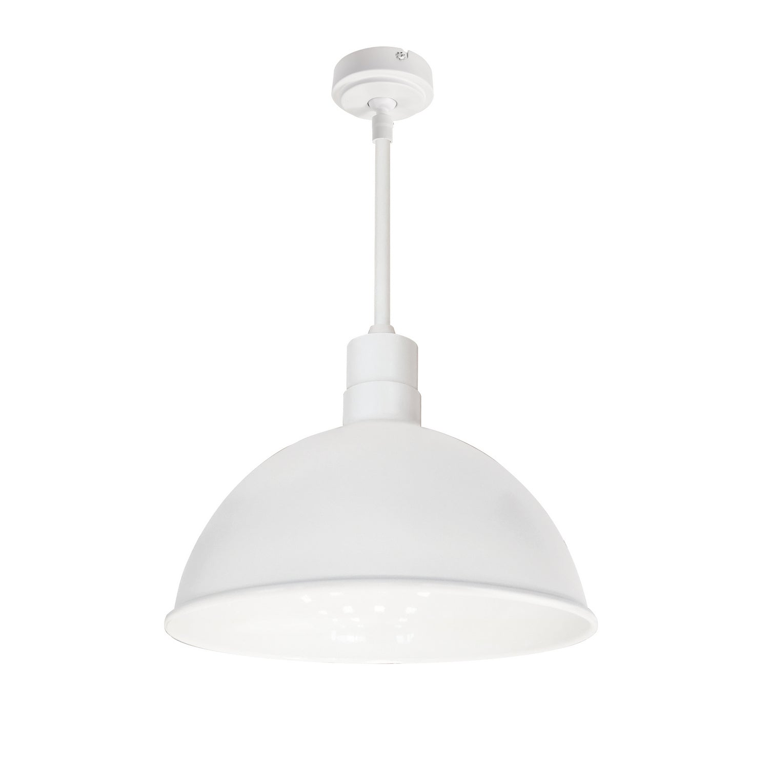 Nora Lighting - NRLM-16ST2540WWLE4/48 - Stem Mounted LED Shade - LED Rlm - White Outer / White Inner