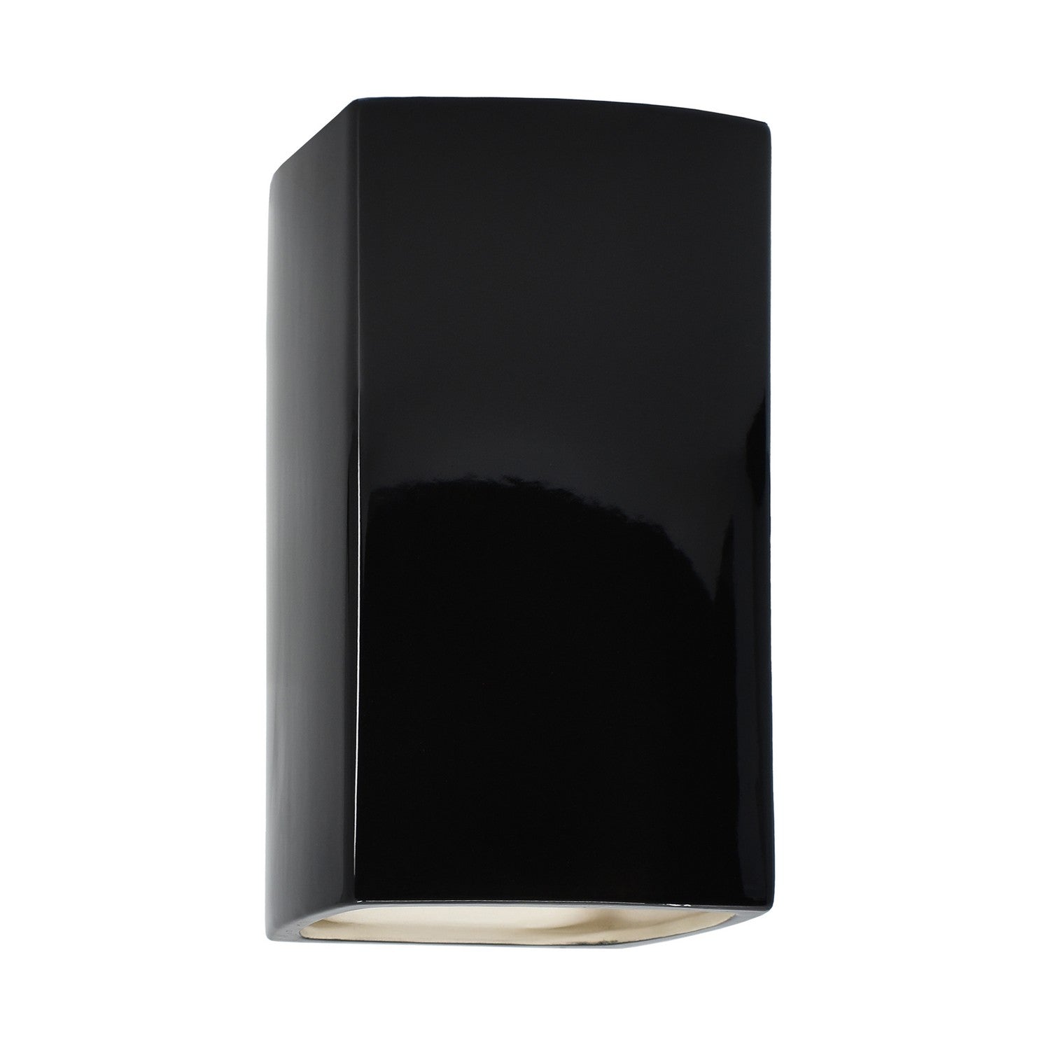 Justice Designs - CER-0910-BLK - Lantern - Ambiance - Gloss Black