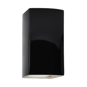 Justice Designs - CER-0910-BLK - Lantern - Ambiance - Gloss Black