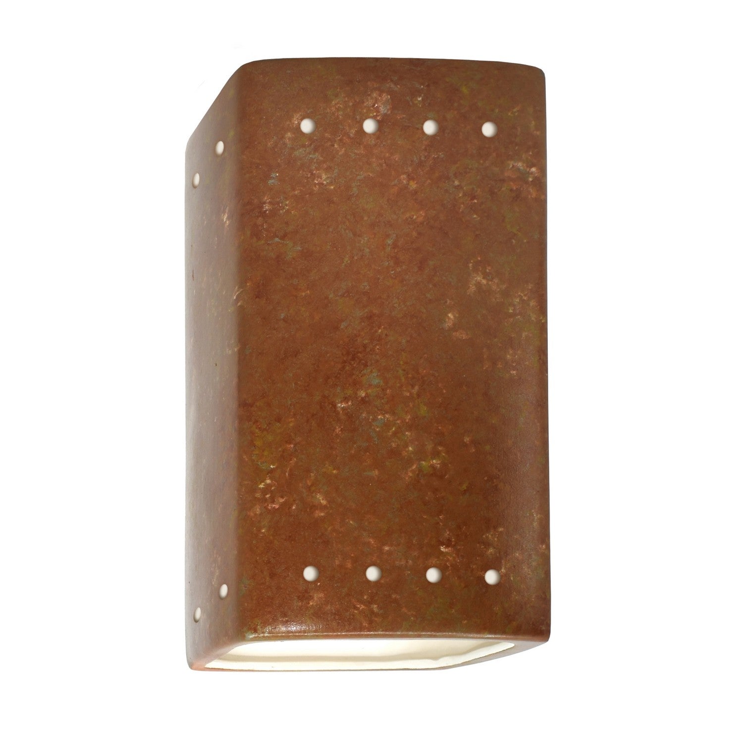 Justice Designs - CER-0920-PATR - Lantern - Ambiance - Rust Patina