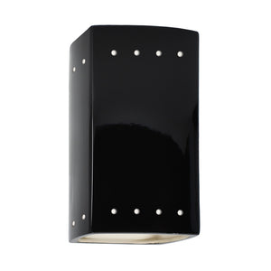 Justice Designs - CER-0920W-BLK - Lantern - Ambiance - Gloss Black