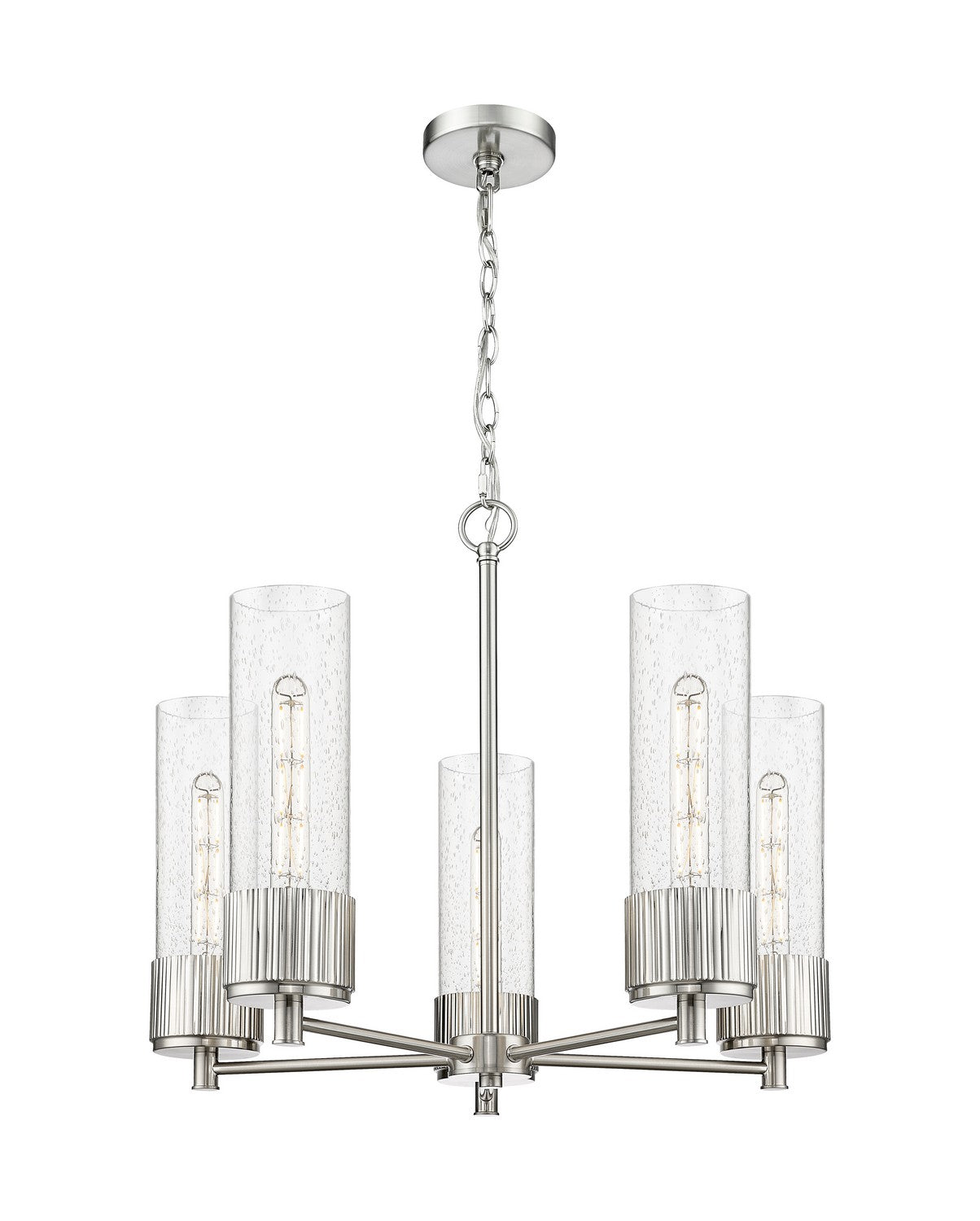 Innovations - 428-5CR-SN-G428-12SDY - LED Chandelier - Downtown Urban - Satin Nickel