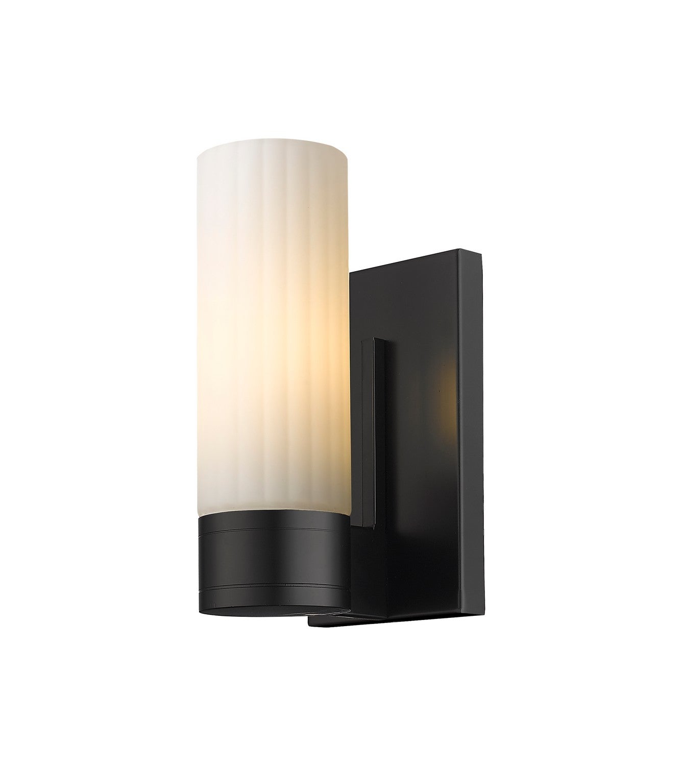 Innovations - 429-1W-BK-G429-8WH - LED Wall Sconce - Downtown Urban - Matte Black