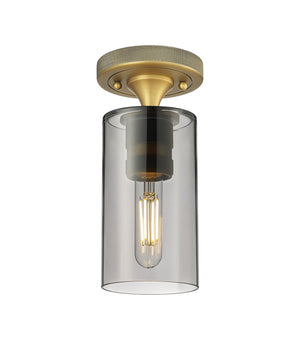 Innovations - 434-1F-BB-G434-7SM - LED Flush Mount - Downtown Urban - Brushed Brass