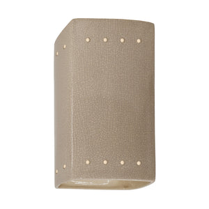 Justice Designs - CER-0920W-CKS-LED1-1000 - LED Lantern - Ambiance - Sienna Brown Crackle