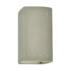 Justice Designs - CER-0920W-CKC-LED1-1000 - LED Lantern - Ambiance - Celadon Green Crackle