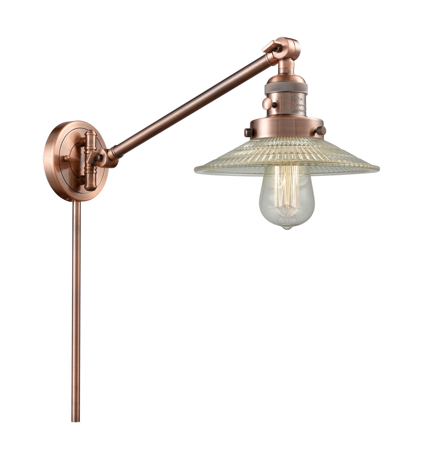 Innovations - 237-AC-G2-LED - LED Swing Arm Lamp - Franklin Restoration - Antique Copper