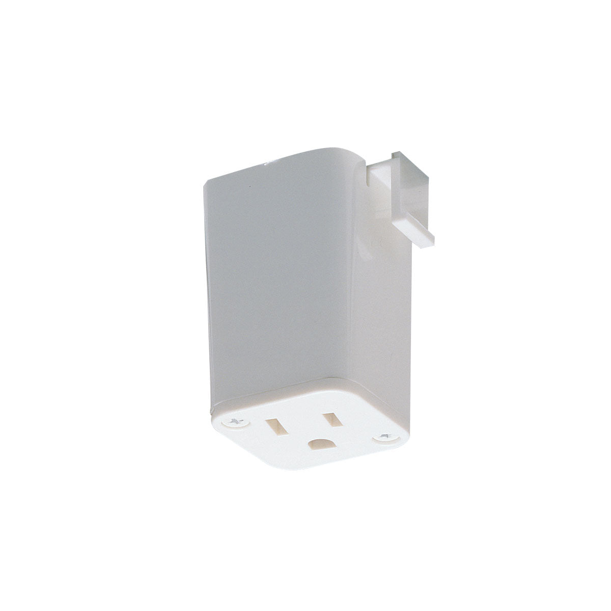 Nora Lighting - NT-327W/J - Outlet Adaptor, 1 Or 2 Circuit Track, J-Style - Track Syst & Comp-1 Cir - White