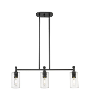 Innovations - 434-3I-BK-G434-7SDY - LED Island Pendant - Downtown Urban - Matte Black