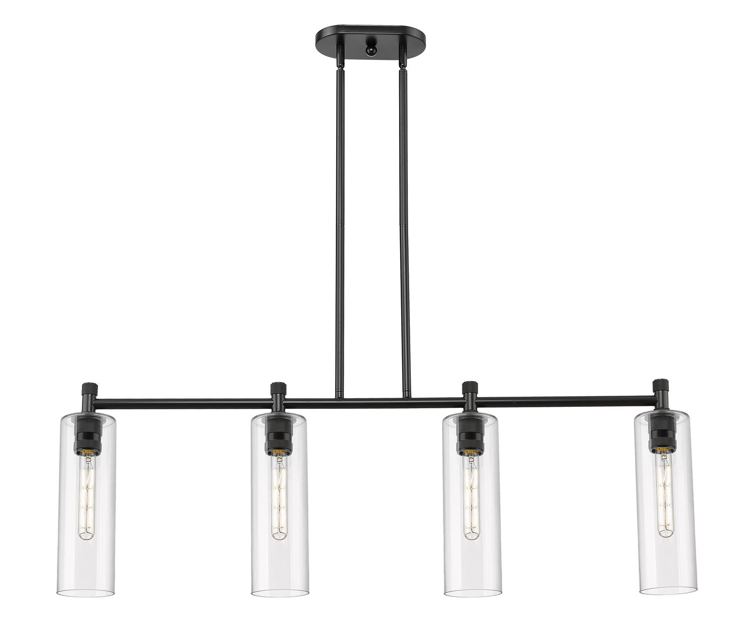 Innovations - 434-4I-BK-G434-12CL - LED Island Pendant - Downtown Urban - Matte Black