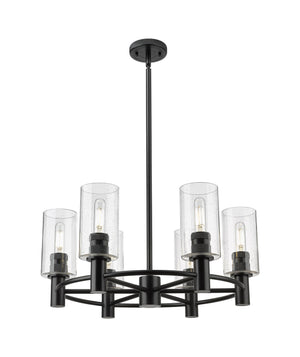 Innovations - 434-6CR-BK-G434-7SDY - LED Chandelier - Downtown Urban - Matte Black