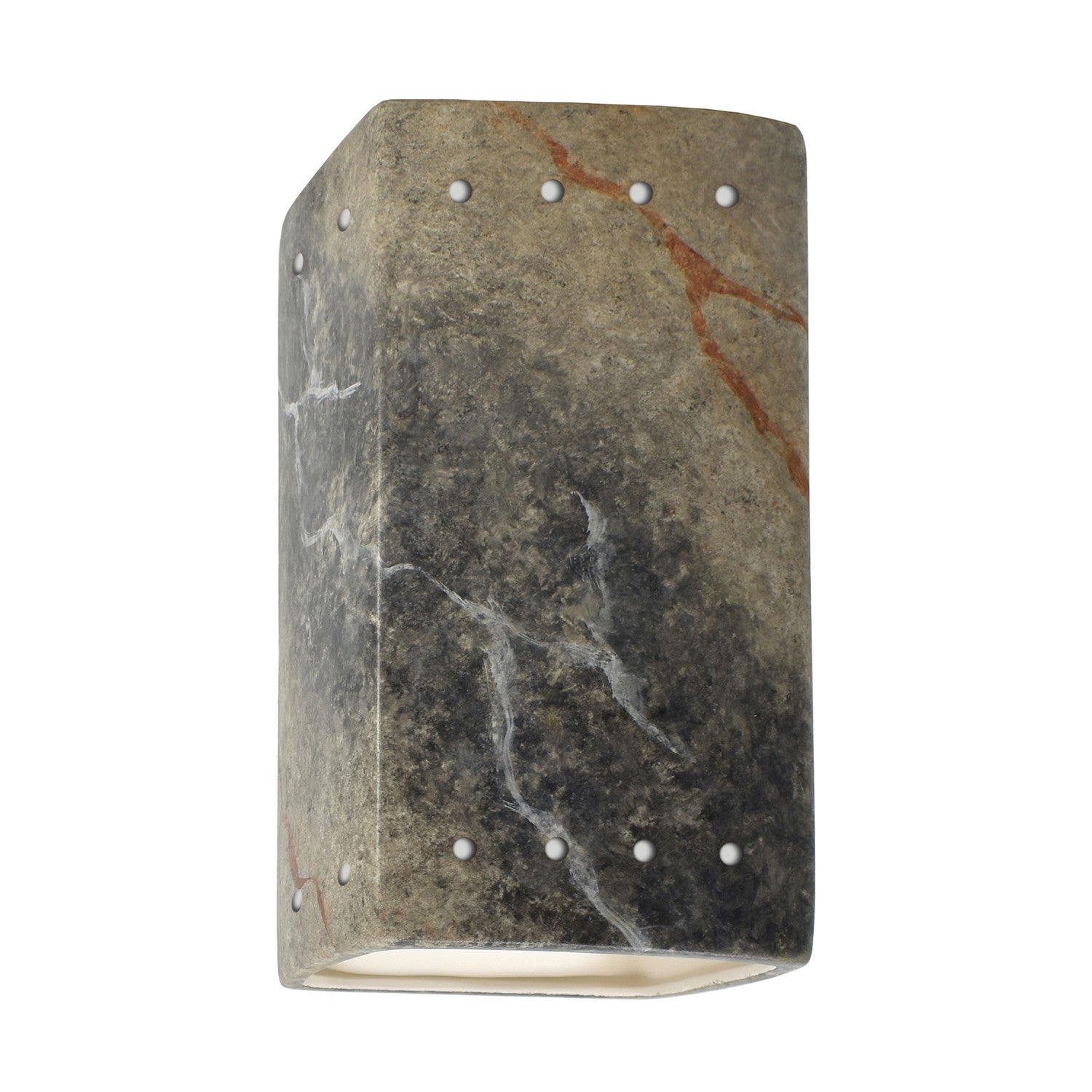 Justice Designs - CER-0920W-STOS-LED1-1000 - LED Lantern - Ambiance - Slate Marble