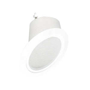 Nora Lighting - NTM-617/45W - Trim - Rec Slope 6" Trim - White Baffle / White Flange