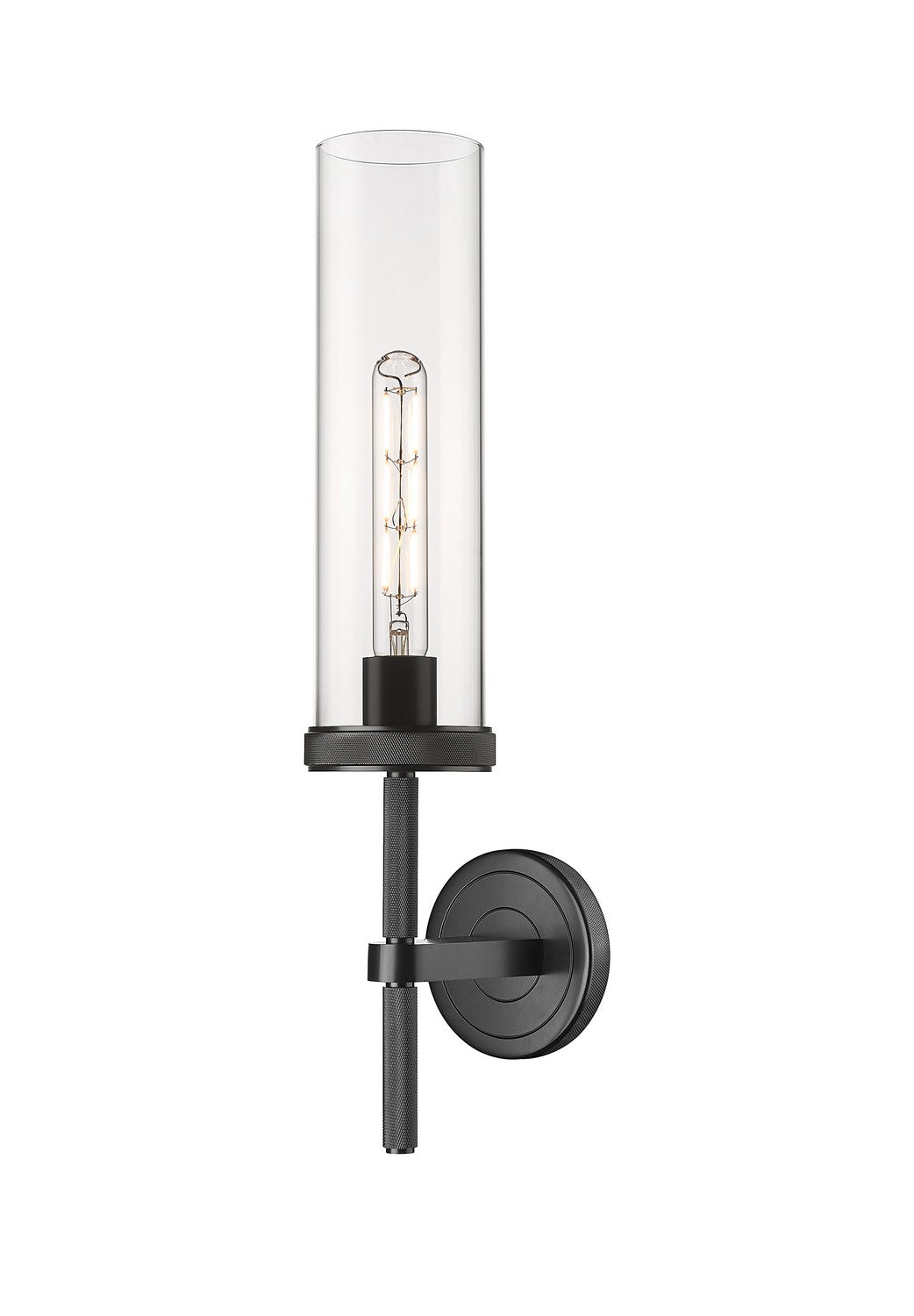 Innovations - 471-1W-BK-G471-12CL - LED Wall Sconce - Downtown Urban - Matte Black